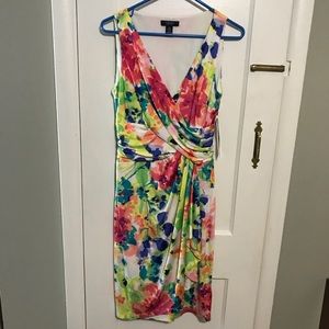 Chaps floral dress size M